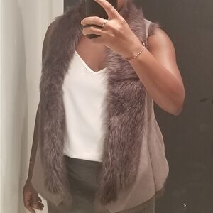 nwot- Sabine Faux Fur Vest